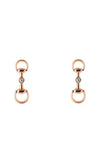Gucci Horsebit Diamond Earrings in Rose Gold YBD79616700100U Bandiera Jewellers