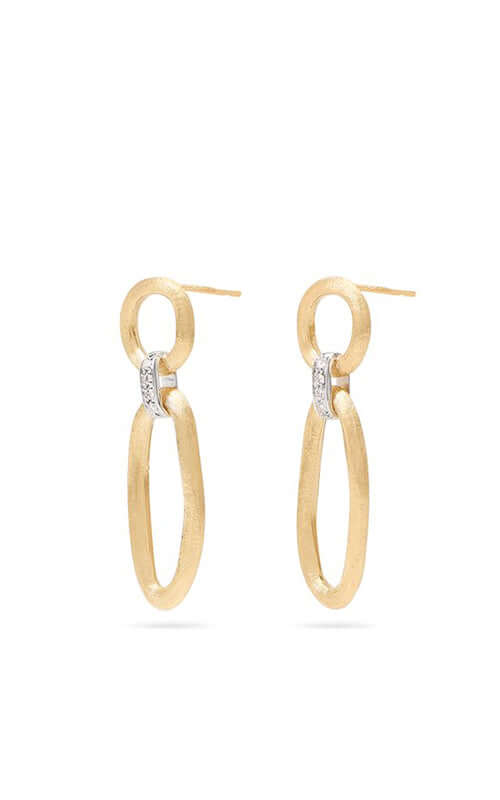 Marco Bicego Jaipur Earrings Gold and Diamond OB1811-B-YW Bandiera Jewellers