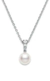 Mikimoto Morning Dew Akoya Cultured Pearl Pendant 18K White Gold MPA10395ADXW| Bandiera Jewellers Toronto and Vaughan