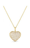 Roberto Coin 18kt Yellow Gold and Diamonds Heart Pendant with Chain 111453AYCHX0 Bandiera Jewellers